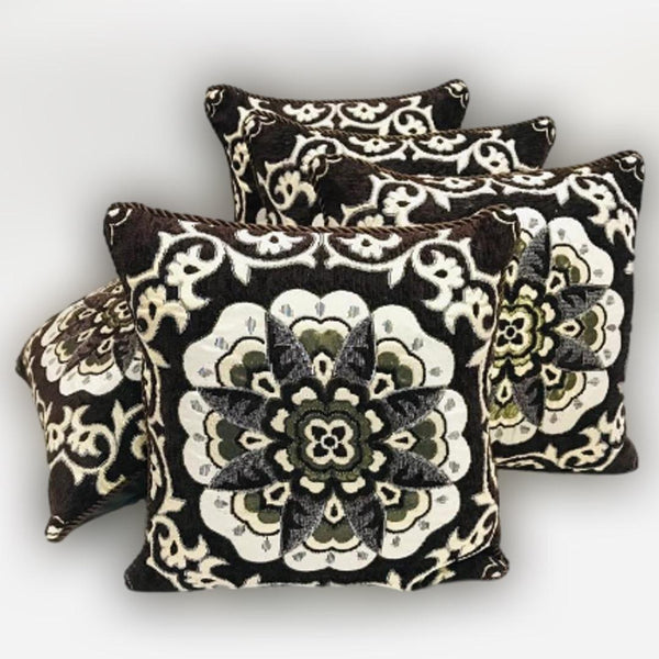 Soft Velvet Glow Cushion Cover Set (5 pieces)
