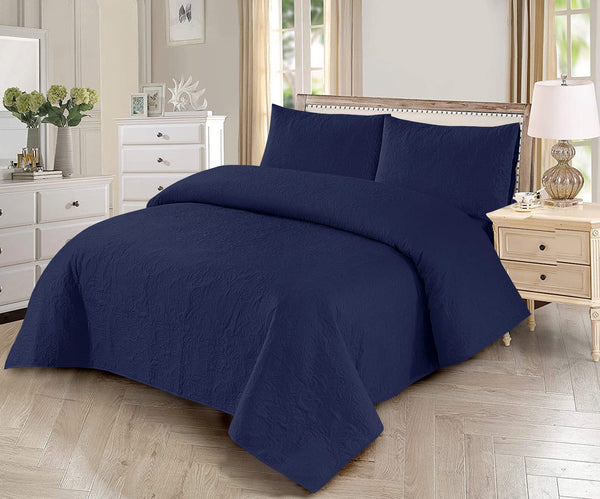 3-Piece Elegant Embrace Trio King size bedspread