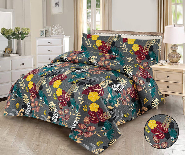 BloomNest Prints 3-Piece Printed Bedspread