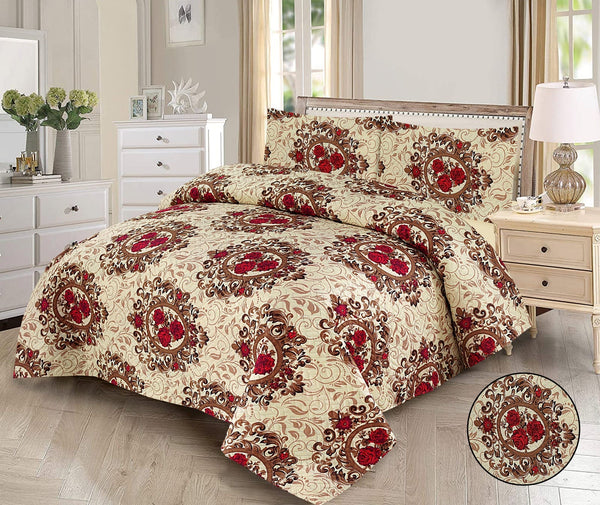 Vibrant Dreams: 3-Piece Cotton Bedspread