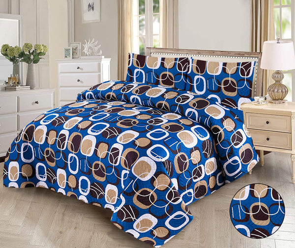 Comfort Print: 3-Piece Cotton Bedspread Set